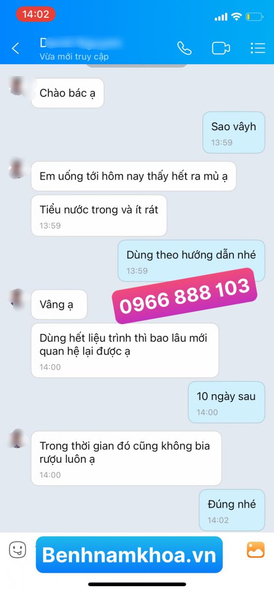Phản hồi chữa bệnh lậu bn Nha Trang 7